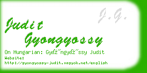 judit gyongyossy business card